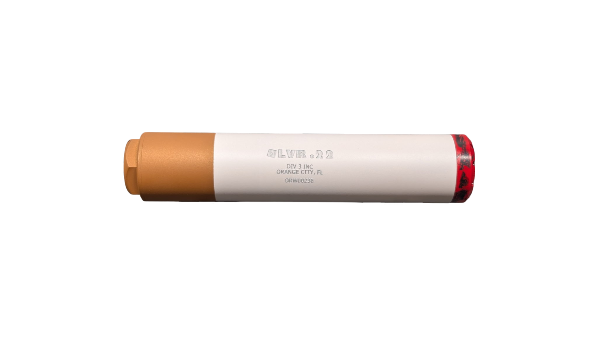 DIVISION 3 INC OLVR .22 HEATER SUPPRESSOR 22LR 1/2x28 3 DIVISION 3 INC OLVR .22 HEATER SUPPRESSOR 22LR 1/2x28