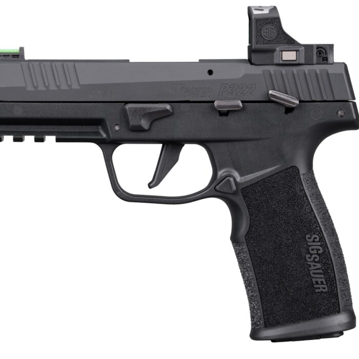 SIG SAUER P322 ROMEO RS 22LR PSTL BLK THRDD BBL, OPTIC RDY, 2-20RD