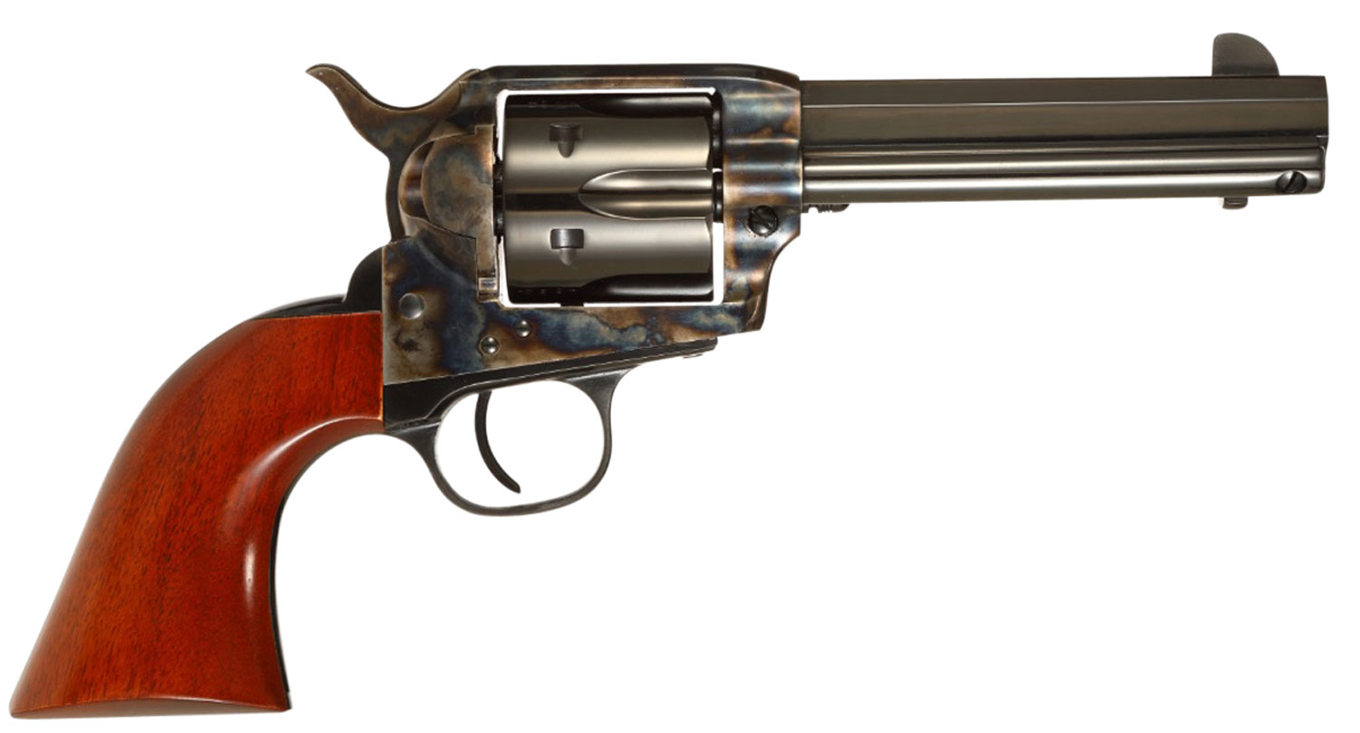 Taylors & Company 556101 1873 Cattleman Drifter 45 Colt (LC) Caliber with 4.75" Blued Finish Barrel, 6rd Capacity Blued Finish Cylinder, Color Case Hardened Finish Steel Frame & Walnut Grip 3 Taylors & Company 556101 1873 Cattleman Drifter 45 Colt (LC) Caliber with 4.75" Blued Finish Barrel, 6rd Capacity Blued Finish Cylinder, Color Case Hardened Finish Steel Frame & Walnut Grip