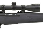Mossberg 28027 Patriot Super Bantam 6.5 Creedmoor Caliber with 5+1 Capacity, 20" Fluted Barrel, Blued Metal Finish & Black Synthetic Stock Right Hand (Youth) Includes 3-9x40mm Scope 1 109213