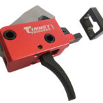 Timney Triggers 682 PCC Trigger Two-Stage Curved Trigger with 2 lbs Draw Weight & Black/Red Finish for AR-Platform 2 110766