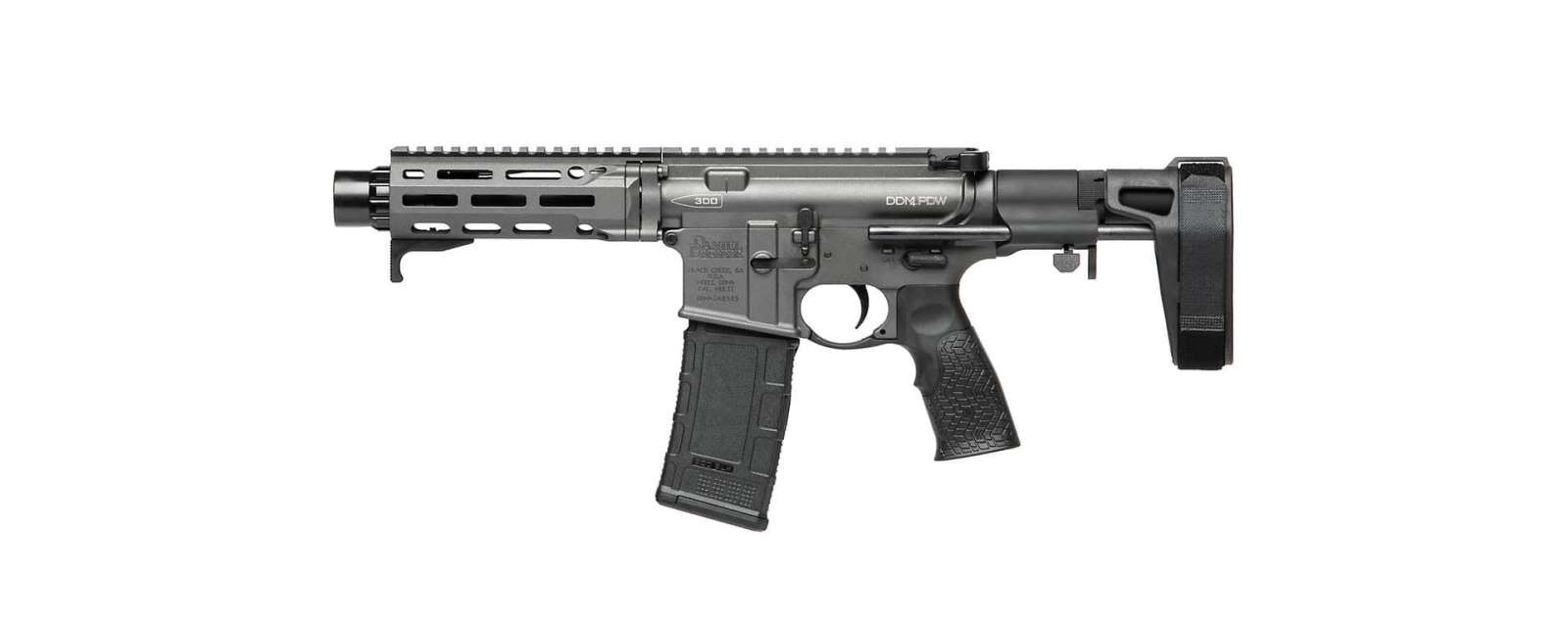 DANIEL DEFENSE DDM4 PDW 300 BO Pistol 7" Cobalt CQB Brace 1-30RD MAG 3 DANIEL DEFENSE DDM4 PDW 300 BO Pistol 7" Cobalt CQB Brace 1-30RD MAG