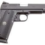 Wilson Combat ACPFS45 ACP Full-Size 45 ACP Caliber with 5" Barrel, 8+1 Capacity, Black Armor-Tuff Finish Carbon Steel Beavertail Frame, Serrated Black Carbon Steel Slide & Black G10 Eagle Claw Grip 2 116289