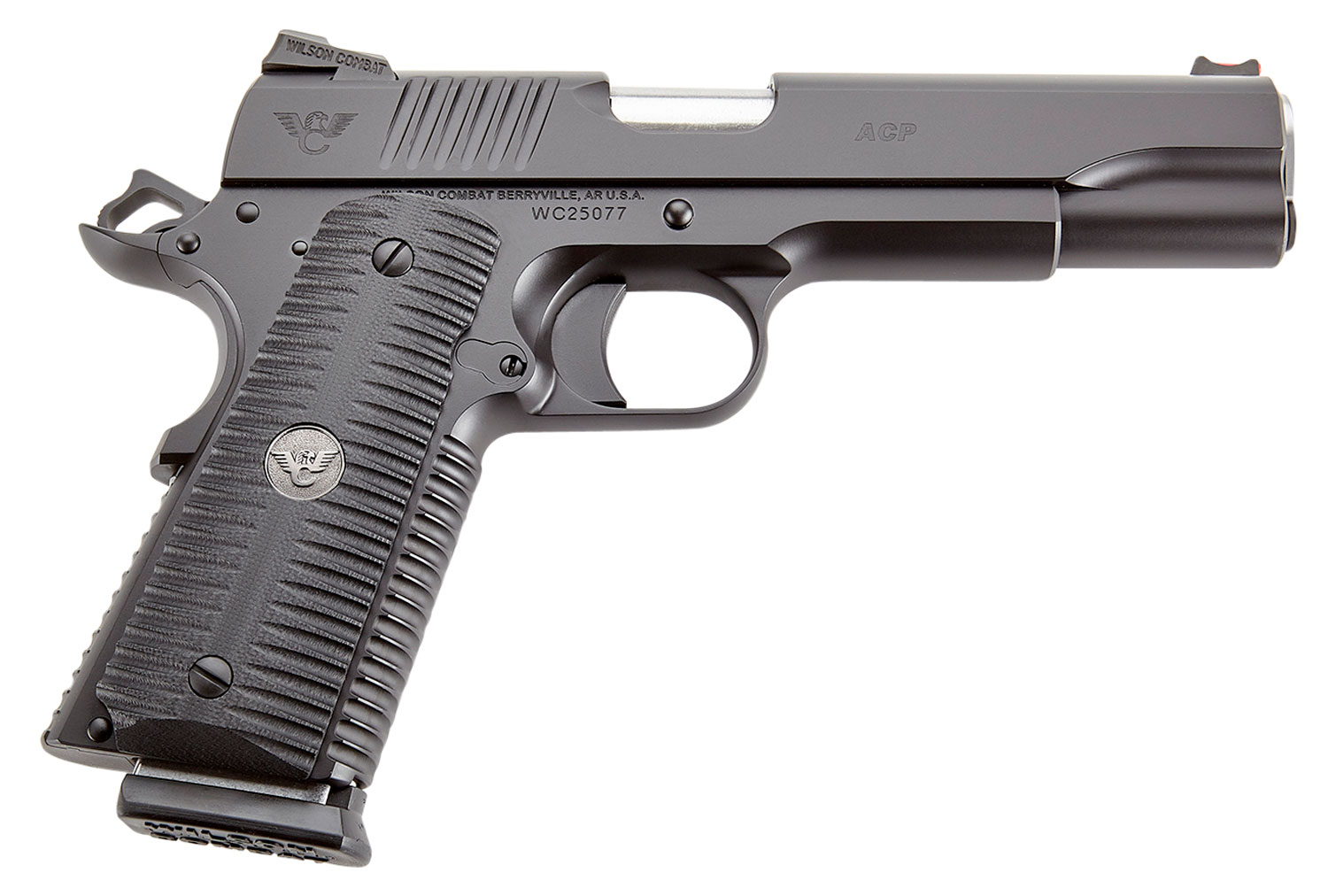 Wilson Combat ACPFS45 ACP Full-Size 45 ACP Caliber with 5" Barrel, 8+1 Capacity, Black Armor-Tuff Finish Carbon Steel Beavertail Frame, Serrated Black Carbon Steel Slide & Black G10 Eagle Claw Grip 3 Wilson Combat ACPFS45 ACP Full-Size 45 ACP Caliber with 5" Barrel, 8+1 Capacity, Black Armor-Tuff Finish Carbon Steel Beavertail Frame, Serrated Black Carbon Steel Slide & Black G10 Eagle Claw Grip