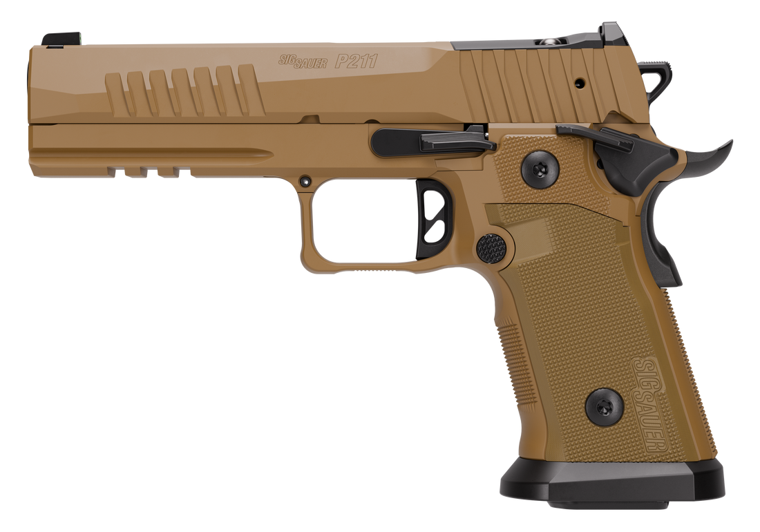 SIG SAUER P211-GT5 COYOTE 9MM PISTOL 5" COY TAN 2-21RD, 1-17RDRD MAGS 7 SIG SAUER P211-GT5 COYOTE 9MM PISTOL 5" COY TAN 2-21RD, 1-17RDRD MAGS - Image 5