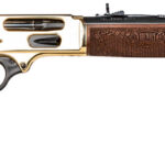 Henry H0244570 Side Gate Full Size 45-70 Gov 5+1 19.80" Blued Steel Barrel, Polished Brass Receiver, American Walnut Stock Right Hand 2 118770