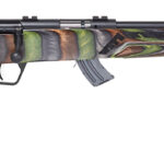 Savage Arms 26736 Mark II Minimalist Full Size 22 LR 10+1 18" Matte Black Threaded Barrel, Matte Black Drilled & Tapped Carbon Steel Receiver, Green Boyd's Minimalist Laminate Stock, Right Hand 1 119198