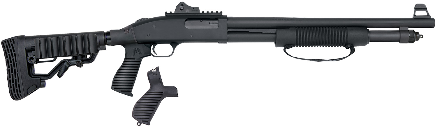 Mossberg 50696 590 Tactical SPX 12 Gauge 3" 6+1 18.50" Cylinder Bore Barrel Matte Blued Rec Black FLEX 6 Position Stock Includes FLEX Pistol Grip & FO, Ghost Ring Sights 3 Mossberg 50696 590 Tactical SPX 12 Gauge 3" 6+1 18.50" Cylinder Bore Barrel Matte Blued Rec Black FLEX 6 Position Stock Includes FLEX Pistol Grip & FO, Ghost Ring Sights