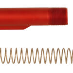 LBE Unlimited MILBUFKTRED Mil-Spec Buffer Tube Kit 6 Position AR-15 Red 2 130129