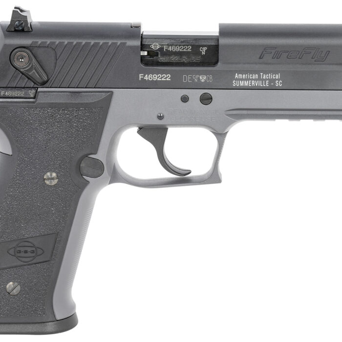 GSG GERG2210FFS FireFly  22 LR 10+1 4" Black Serrated Slide, Smoke Zinc Alloy w/Accessory Rail Frame, Black Polymer Grip