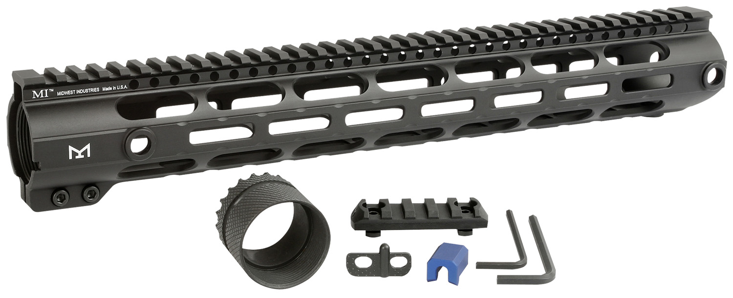Midwest Industries MICR30815 Combat Handguard AR-308/LR-308 Black Hardcoat Anodized 15" 6061-T6 Aluminum 3 Midwest Industries MICR30815 Combat Handguard AR-308/LR-308 Black Hardcoat Anodized 15" 6061-T6 Aluminum