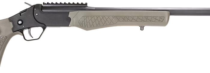 Cart 1 Rossi SSP20TKY Tuffy Turkey 20 Gauge 1rd 26" Alloy Steel Barrel & Receiver w/Matte Black Finish, Synthetic OD Green Fixed Thumbhole Stock w/Shell Holder, Ambidextrous (Youth)