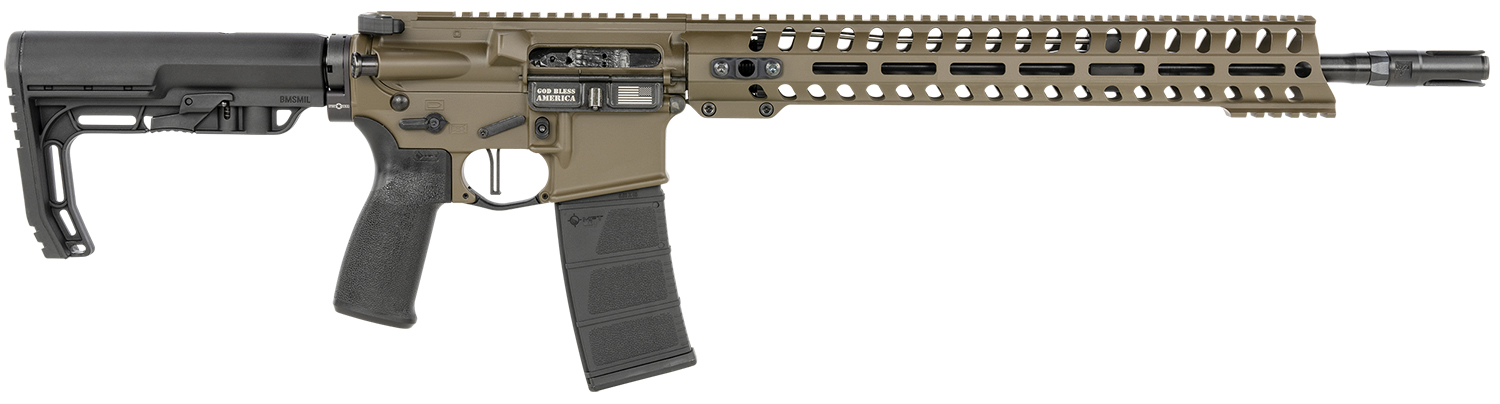 Patriot Ordnance Factory 01752 Minuteman Direct Impingement 5.56x45mm NATO 16.50" 30+1 Patriot Brown Rec/14.5" M-Lok Handguard Black Nitride Barrel Black Polymer Grip 6 Position MFT Stock 3 Patriot Ordnance Factory 01752 Minuteman Direct Impingement 5.56x45mm NATO 16.50" 30+1 Patriot Brown Rec/14.5" M-Lok Handguard Black Nitride Barrel Black Polymer Grip 6 Position MFT Stock