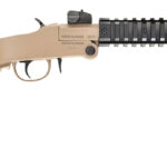 Chiappa Firearms 500255 Little Badger Full Size 22 LR 1 Shot, 16.50" Desert Sand Cerakote Steel Threaded Barrel, Desert Sand Cerakote Quad Picatinny Receiver, Desert Sand Cerakote Underfolding Wire F 1 143324