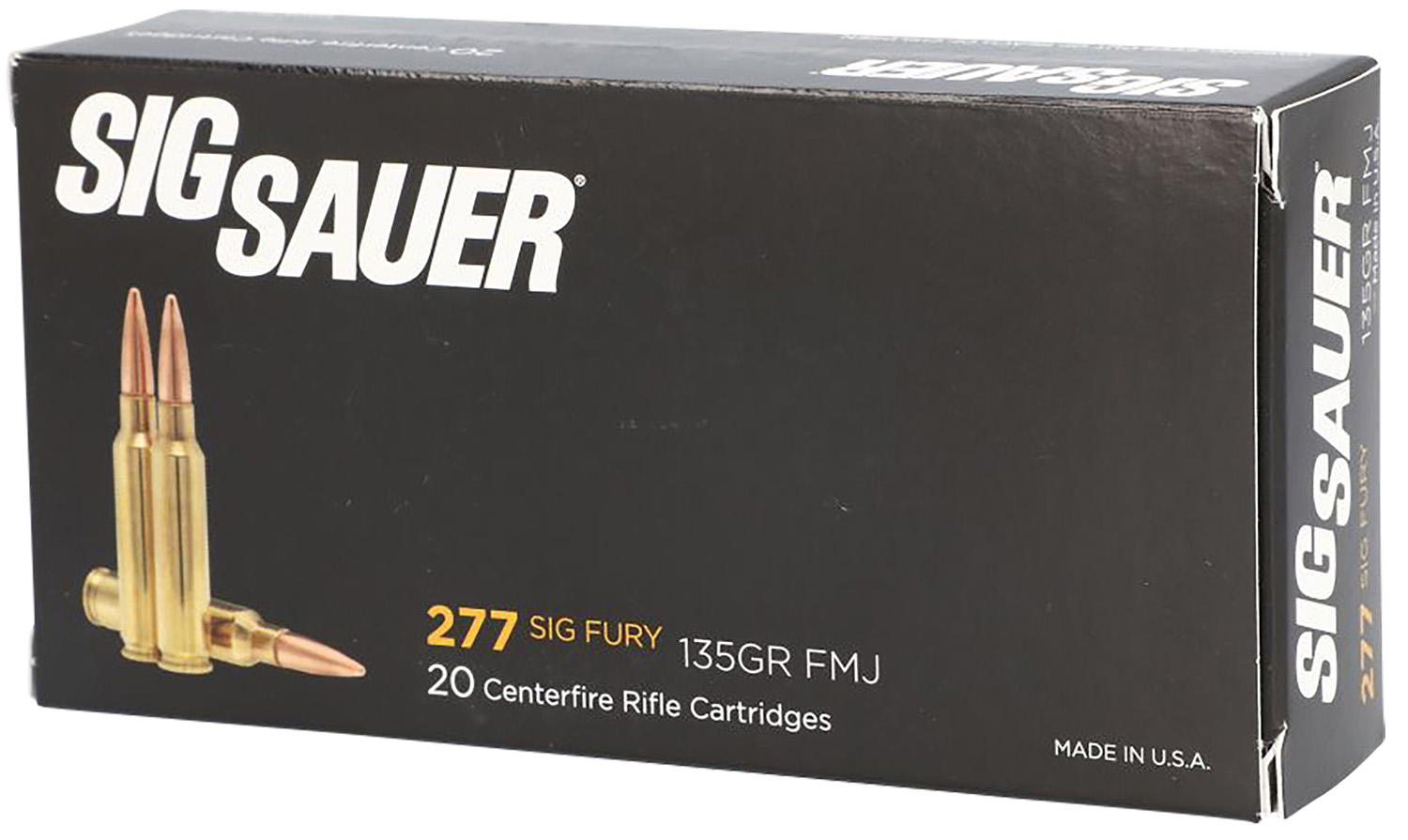 Sig Sauer E277SFB13520 Elite Ball 277Fury 135gr Full Metal Jacket 20 Per Box/10 Case 3 Sig Sauer E277SFB13520 Elite Ball 277Fury 135gr Full Metal Jacket 20 Per Box/10 Case