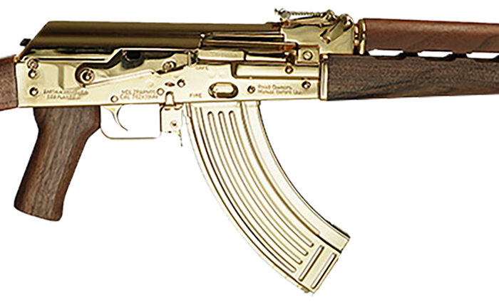 Zastava Arms Usa ZR7762WMGL ZPAPM70  7.62x39mm 16.25" 30+1, 24K Gold Plated Barrel/Rec, Walnut Stock & Grip, Gold Mag Included