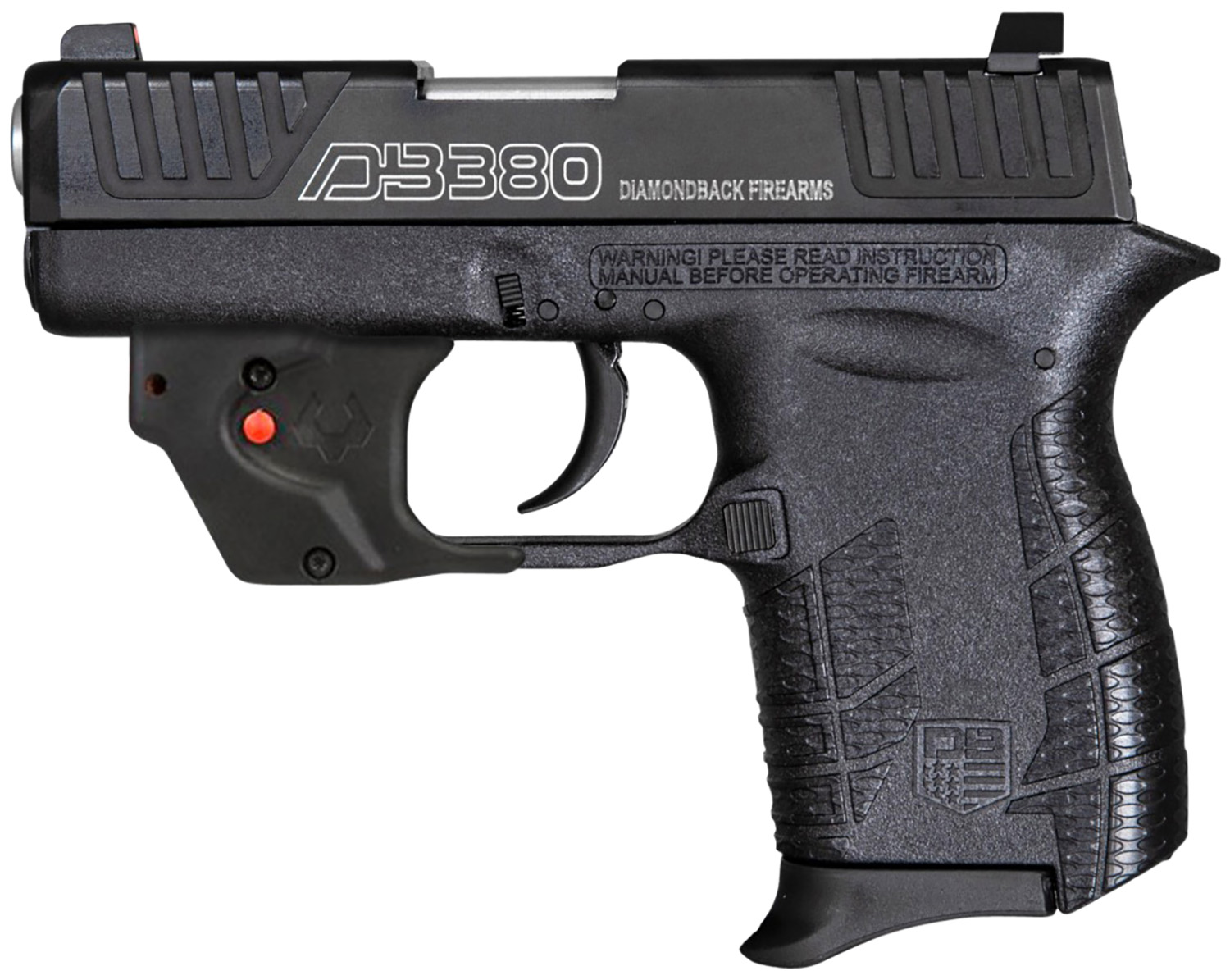 Diamondback DB0101E002 DB380 Gen4 w/Laser Micro-Compact Frame 380 ACP 6+1, 2.80" Stainless Steel Barrel, Serrated Stainless Steel Slide, Mint Polymer Frame w/Beavertail & Grip, Viridian Laser 3 Diamondback DB0101E002 DB380 Gen4 w/Laser Micro-Compact Frame 380 ACP 6+1, 2.80" Stainless Steel Barrel, Serrated Stainless Steel Slide, Mint Polymer Frame w/Beavertail & Grip, Viridian Laser