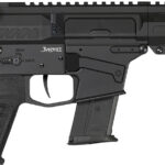 CMMG 57A340FAB Banshee MK57 5.7x28mm 20+1 8" Black Nitride Medium Taper Threaded Barrel, EML 7" M-LOK Handguards, Black Armor Cerakote Aluminum Picatinny Rail Receiver, CMMG Zeroed Grips 1 166435