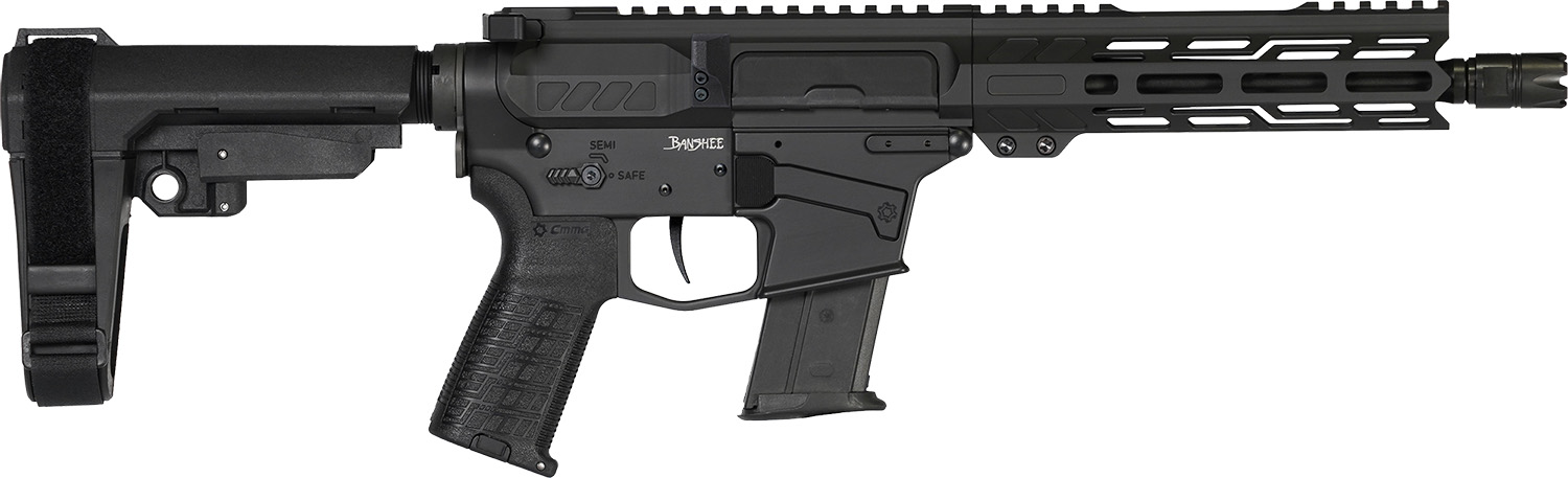 CMMG 57A340FAB Banshee MK57 5.7x28mm 20+1 8" Black Nitride Medium Taper Threaded Barrel, EML 7" M-LOK Handguards, Black Armor Cerakote Aluminum Picatinny Rail Receiver, CMMG Zeroed Grips 3 CMMG 57A340FAB Banshee MK57 5.7x28mm 20+1 8" Black Nitride Medium Taper Threaded Barrel, EML 7" M-LOK Handguards, Black Armor Cerakote Aluminum Picatinny Rail Receiver, CMMG Zeroed Grips