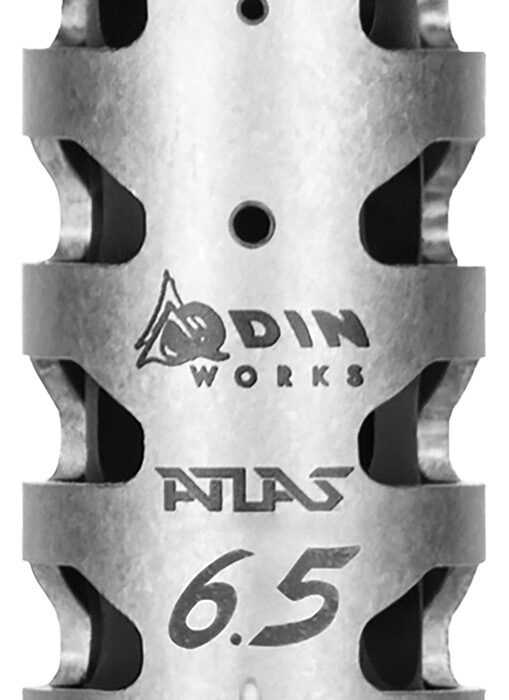 Odin Works MBATLAS65 Atlas Compensator 5/8-24 Threads 3" OAL 1" Diameter 6.5 Grendel