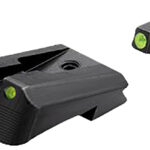 Kimber Mfg.,inc ML11219 1911 Tactical Wedge Fixed Night Sight Set Green/Tritium Black Outline Front Sight-Green/Tritium Black Outline Rear Sight 1 170689