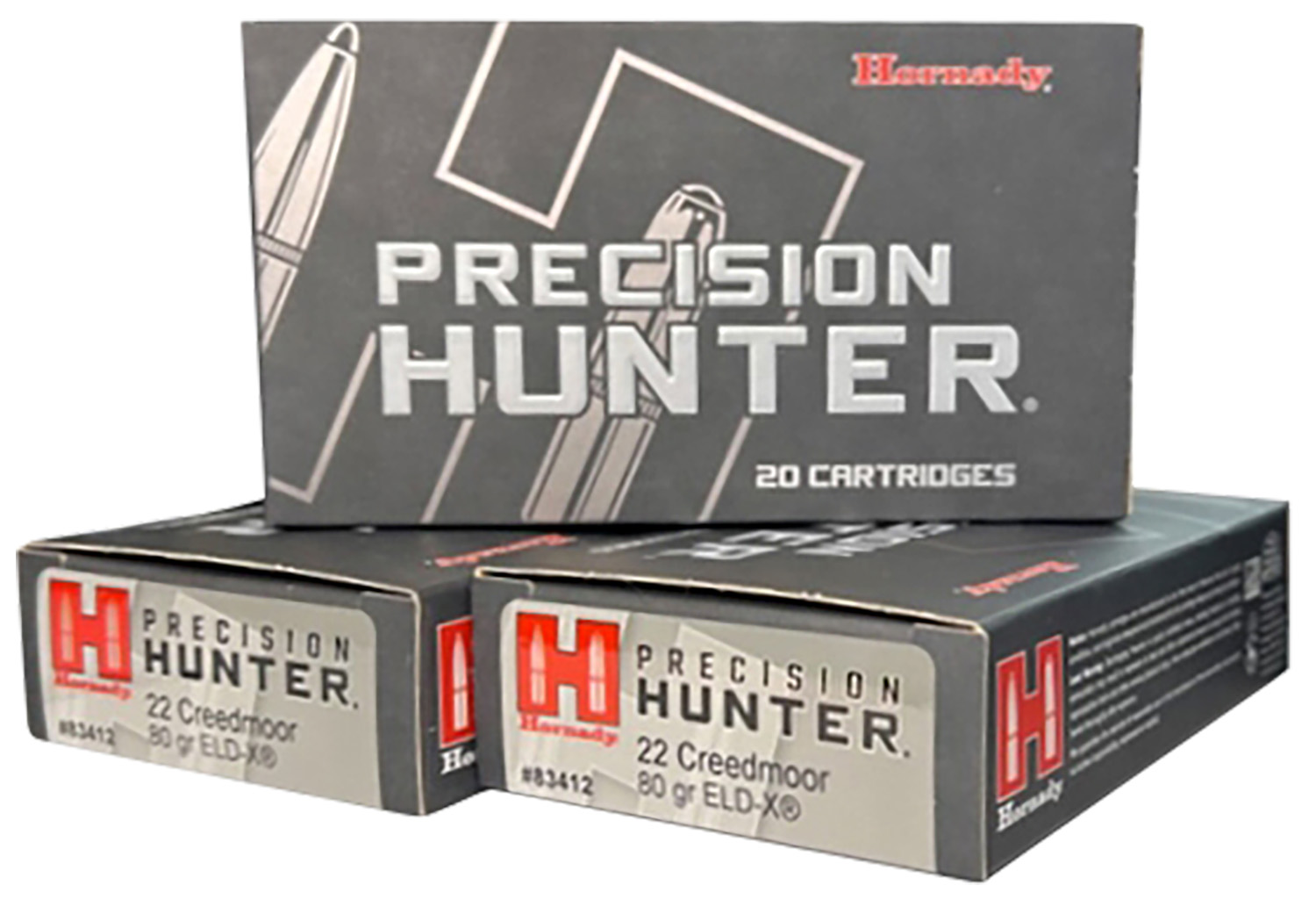 Hornady 83412 Precision Hunter 22 Creedmoor 80 gr ELD-X 20 Per Box/10 Cs 3 Hornady 83412 Precision Hunter 22 Creedmoor 80 gr ELD-X 20 Per Box/10 Cs