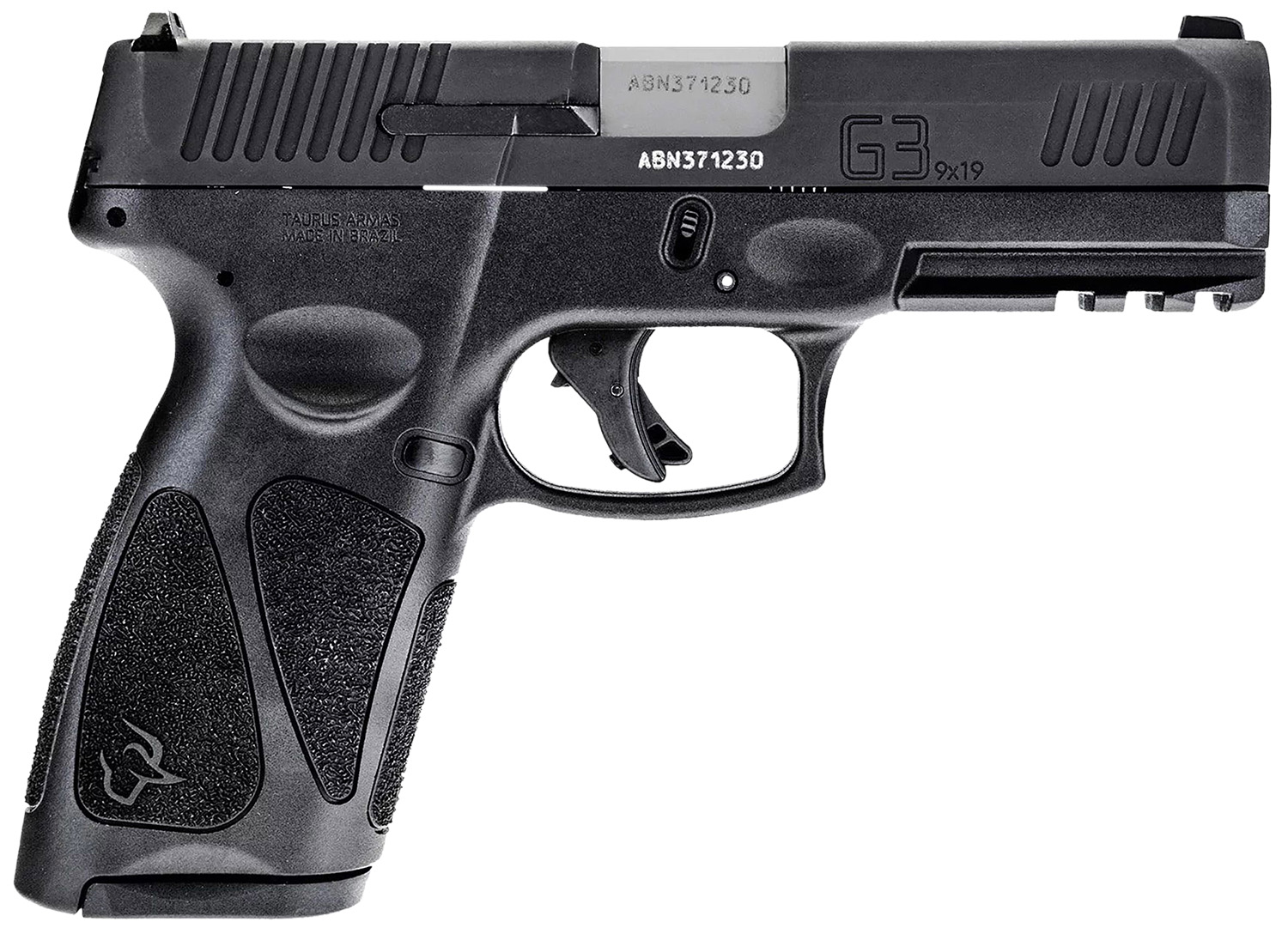 Taurus 1-G3BSR9041 G3  Full Size Frame 9mm Luger 17+1 4" Matte Stainless Steel Barrel, Matte Black Serrated Alloy Steel Slide, Black Polymer Frame w/Picatinny Rail, Textured Grip