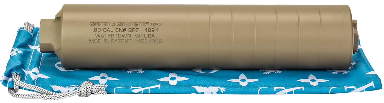 Griffin Armament GAGP7FDE-W GP7 Direct Thread Suppressor 7.62mm 1.50" FDE 17-4 PH Stainless Steel 5/8"x24 3 Griffin Armament GAGP7FDE-W GP7 Direct Thread Suppressor 7.62mm 1.50" FDE 17-4 PH Stainless Steel 5/8"x24