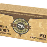 PATRIOT SPORTS LLC P9MM115FThe Patriot Defense Ammunition 9mm Luger ammunition with a 115 Grain Full Metal Jacket Projectile & Brass Case. 2 177291