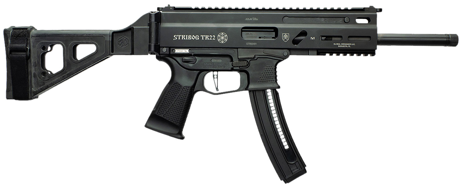 Grand Power 197892004817 TR22 Stribog 22 LR 25+1 10" Black Threaded Barrel, Black Hardcoat Anodize Receiver w/Picatinny Rail, Black SB Tactical Brace, Black Polymer Grip, Ambidextrous 3 Grand Power 197892004817 TR22 Stribog 22 LR 25+1 10" Black Threaded Barrel, Black Hardcoat Anodize Receiver w/Picatinny Rail, Black SB Tactical Brace, Black Polymer Grip, Ambidextrous