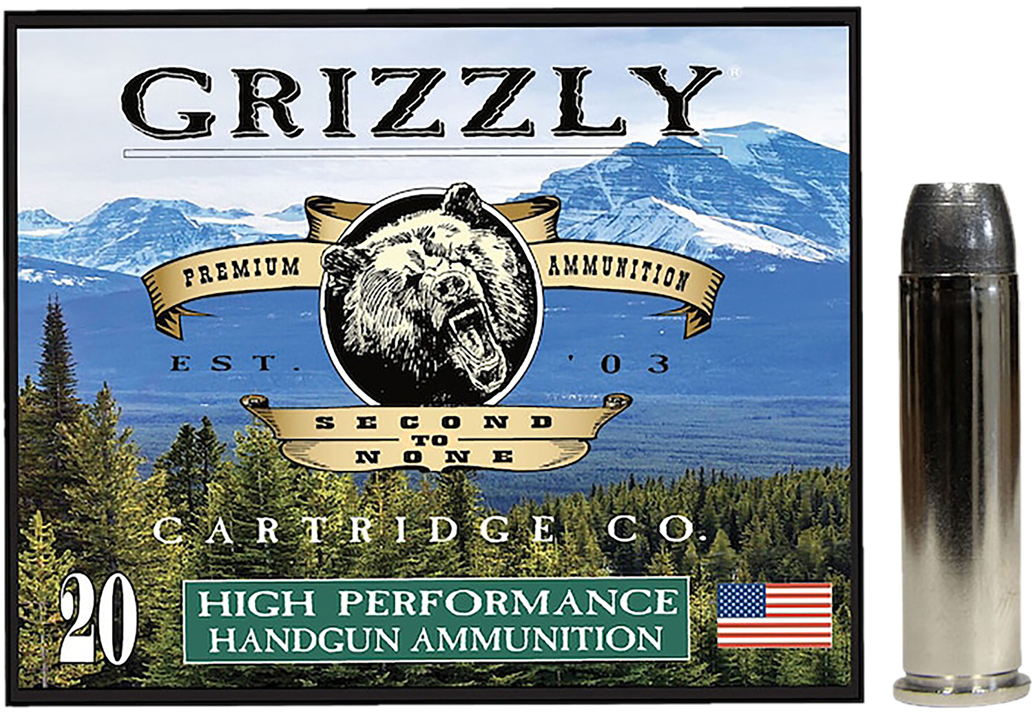 Grizzly Ammo GC357M12 357Mag 180gr Wide Flat Nose Gas Check 20 Per Box/10 Case 3 Grizzly Ammo GC357M12 357Mag 180gr Wide Flat Nose Gas Check 20 Per Box/10 Case