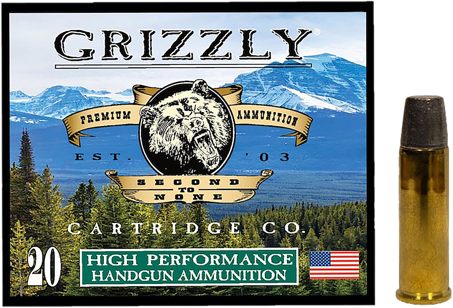 Grizzly Ammo GC41M5 41Mag 265gr Wide Flat Nose Gas Check 20 Per Box/10 Case 3 Grizzly Ammo GC41M5 41Mag 265gr Wide Flat Nose Gas Check 20 Per Box/10 Case