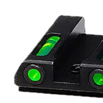 HiViz GLN521 LiteWave H3 Fiber-Optic Sight Set Green Fiber Optic/Orange Outline w/ Litepipes Green Fits Glock 42, 43, 43X, 48 2 180189