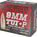 Fort Scott Munitions 9MM+P-080-SCV Tumble Upon Impact (TUI) 9mm+P 80gr Solid Copper Spun 20 Per Box/25 Case 2 182977
