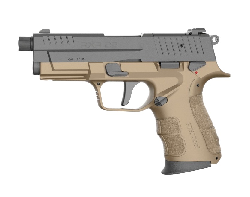 Retay USA RXP22FDEBLKS13TH RXP 22 LR 13+1 4" Threaded Barrel, Black Cerakote Optic Ready/Serrated Slide, Flat Dark Earth Cerakote Polymer Frame w/Accessory Rail, RMR/RMSc Footprint 3 Retay USA RXP22FDEBLKS13TH RXP 22 LR 13+1 4" Threaded Barrel, Black Cerakote Optic Ready/Serrated Slide, Flat Dark Earth Cerakote Polymer Frame w/Accessory Rail, RMR/RMSc Footprint