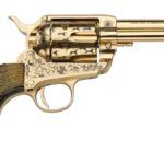 Pietta PFI357KOP434EP 357 Mag 6 Shot 4.75" Ultra Black Engraved w/Eagle Feather Grip 1 191735