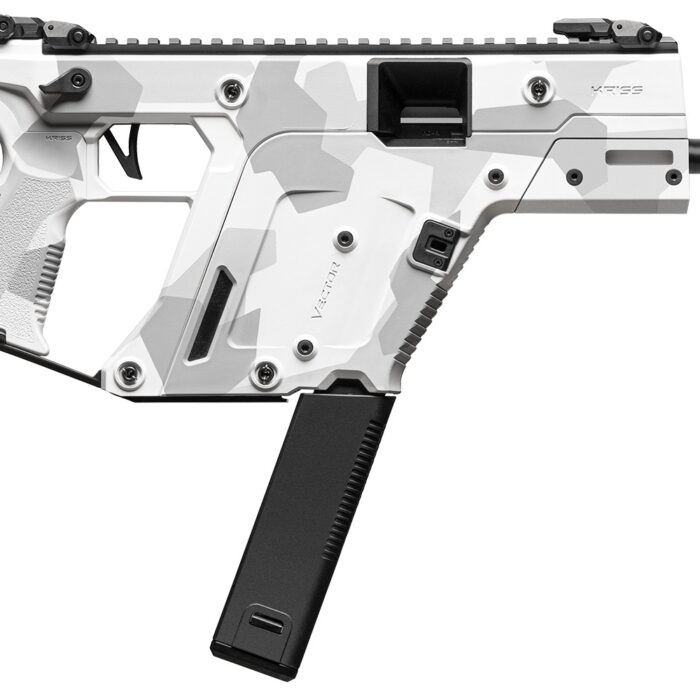Kriss USA KV453PAD00 Vector SDP Gen3 45 ACP 30+1 5.50" Black Nitride Threaded Barrel, Arctic Delta Cerakote Receiver w/Picatinny Rail, Rear Picatinny Rail, M-LOK Handguard, White Polymer Grip