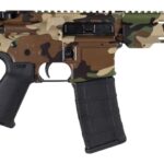 Shark Coast Tactical SCC07206M81-P Woodland Camo 5.56 NATO 30+1 Black Nitride Threaded Barrel, Aluminum Receiver w/Picatinny Rail, M-LOK Handguard, Polymer SB Tactical SBA3 Brace, Magpul MOE Grip, Rig 2 193726