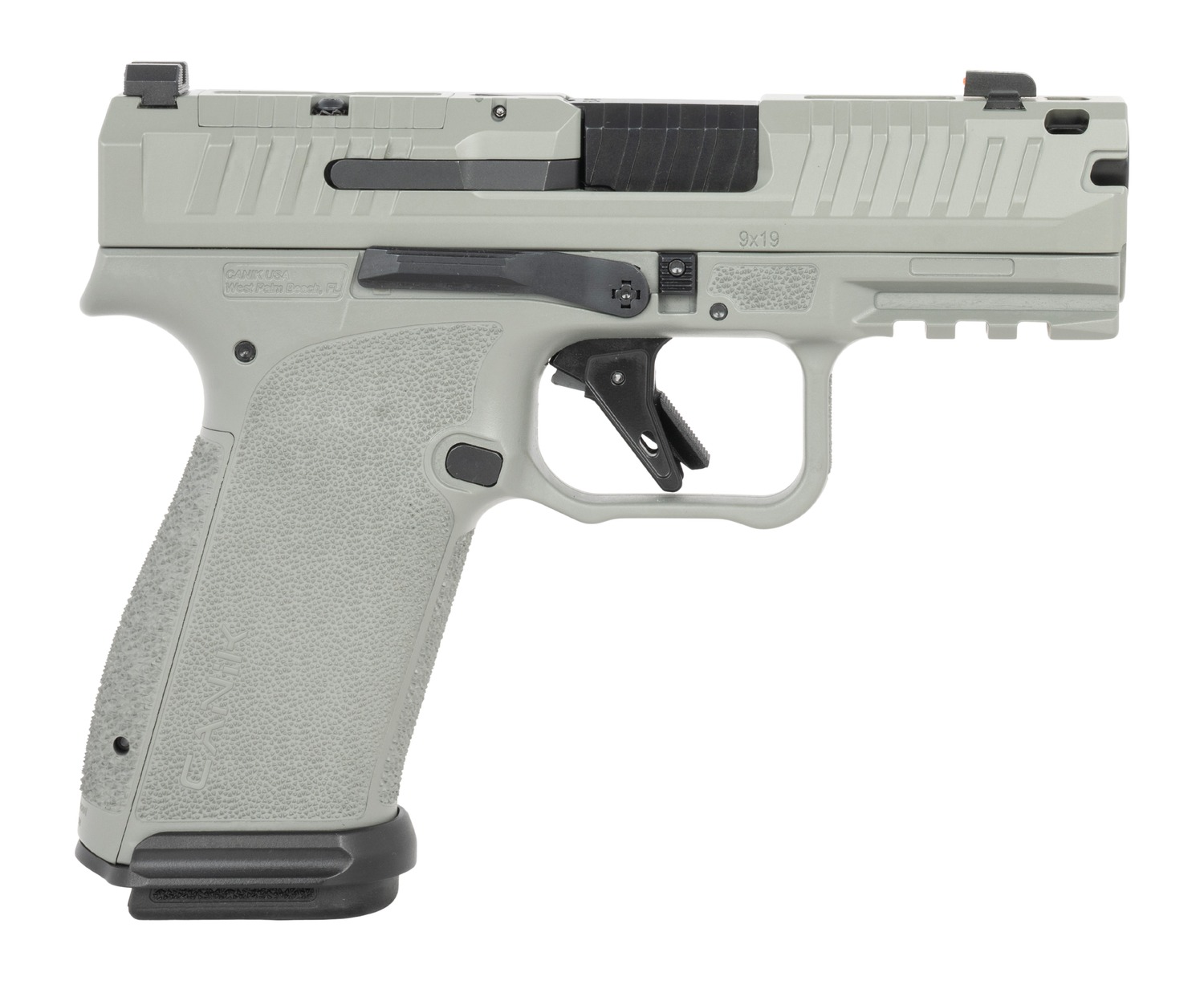 Canik HG8328BU-N Mete MC9 Prime 9mm Luger 17+1 3.64" Compensated Barrel, Steel Optic Ready/Serrated Slide, Polymer Frame w/Picatinny Rail, Textured Grip 3 Canik HG8328BU-N Mete MC9 Prime 9mm Luger 17+1 3.64" Compensated Barrel, Steel Optic Ready/Serrated Slide, Polymer Frame w/Picatinny Rail, Textured Grip