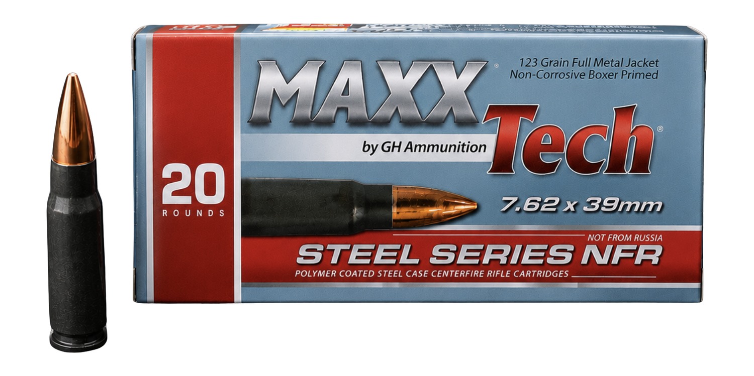 MAXXTECH PTGS762 762X39 123G FMJ STEEL 20/30 3 MAXXTECH PTGS762 762X39 123G FMJ STEEL 20/30