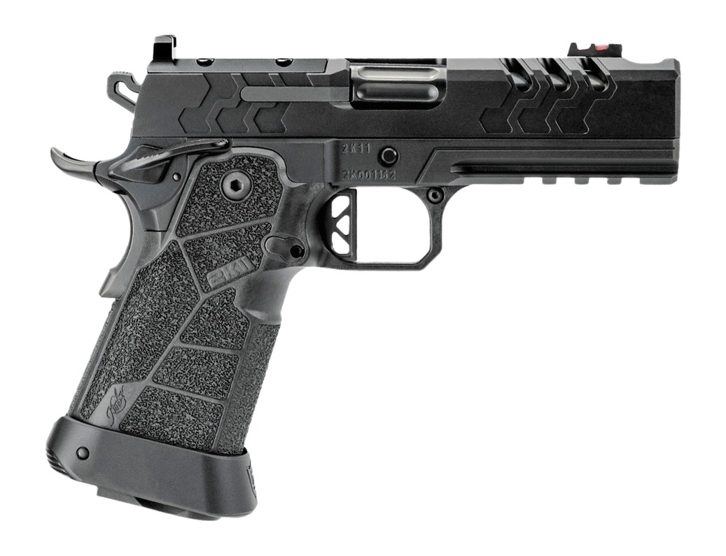Kimber Mfg, Inc 3500105 2K11 Pro Comp Full Size Frame 9mm Luger 19+1 5" Compensated Barrel, Black Stainless Steel Lightening Cut/Optic Ready/Serrated Slide, Black Stainless Steel Frame w/Beavertail & 3 Kimber Mfg, Inc 3500105 2K11 Pro Comp Full Size Frame 9mm Luger 19+1 5" Compensated Barrel, Black Stainless Steel Lightening Cut/Optic Ready/Serrated Slide, Black Stainless Steel Frame w/Beavertail &