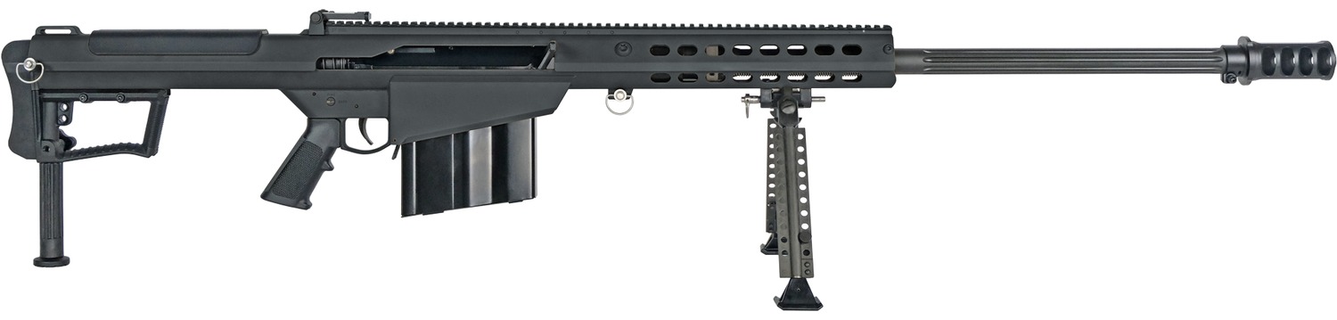 Barrett 20184 M107A1 50 BMG 10+1 29" Fluted Barrel, Picatinny Rail Receiver, M-LOK Handguard, QD BiPod Forend, Black Polymer Grip 3 Barrett 20184 M107A1 50 BMG 10+1 29" Fluted Barrel, Picatinny Rail Receiver, M-LOK Handguard, QD BiPod Forend, Black Polymer Grip