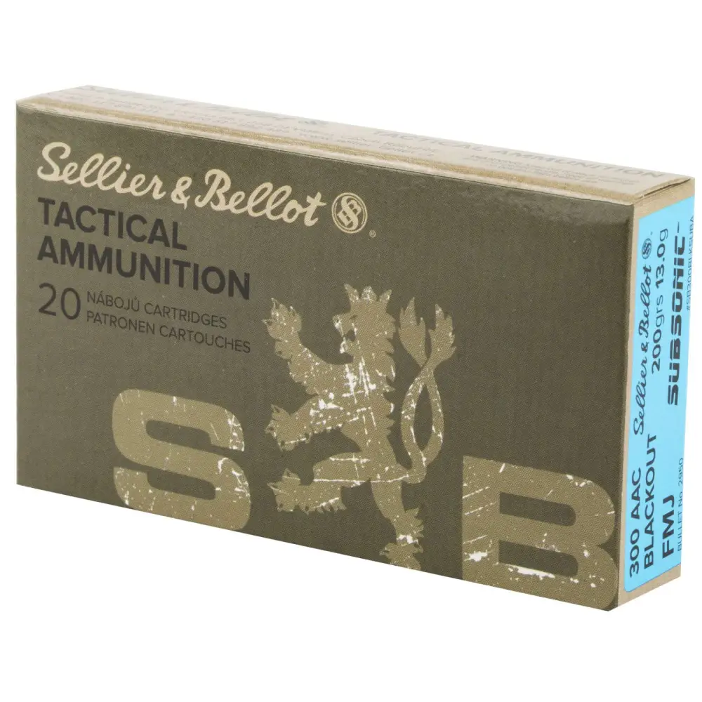 SELLIER & BELLOT 300B/O SUB 200GR 20RD BOX 50 BOXES PER CASE 4 SELLIER & BELLOT 300B/O SUB 200GR 20RD BOX 50 BOXES PER CASE - Image 2