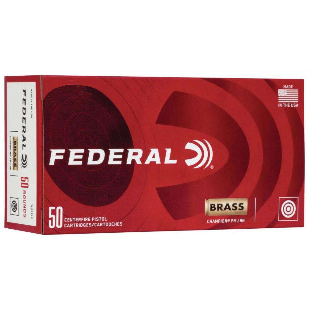 FEDERAL 10MM AUTO 180GR FMJ CHAMPION BRASS 50 RD/BX 20 BX/CS 3 FEDERAL 10MM AUTO 180GR FMJ CHAMPION BRASS 50 RD/BX 20 BX/CS