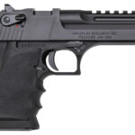Magnum Research DE50L5IMB Desert Eagle L5 50 AE 5" with Muzzle Brake 7+1 Black Hardcoat Anodized Aluminum Frame Black Carbon Steel Slide Black Hogue Wraparound Rubber Grip 1 53182