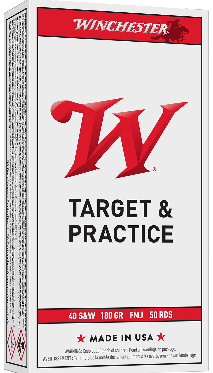 Winchester Ammo Q4238 USA 40S&W 180gr Full Metal Jacket 50 Per Box/10 Case 3 Winchester Ammo Q4238 USA 40S&W 180gr Full Metal Jacket 50 Per Box/10 Case