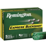 Remington Ammunition 20408 Express Buckshot 12Gauge 3" 000Buck Shot 5 Per Box/50 Case 2 66335