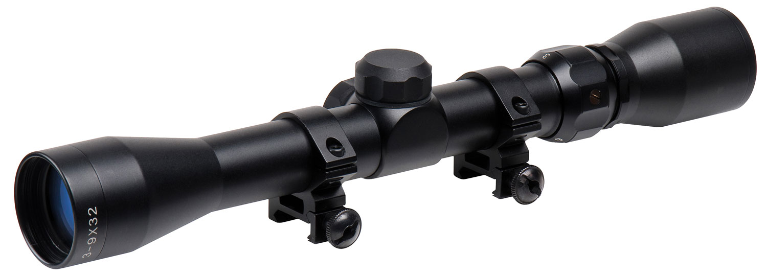 TruGlo TG-853932B Trushot Black Anodized 3-9x32mm 1" Tube Duplex Reticle w/Rings 3/8" Dovetail 3 TruGlo TG-853932B Trushot Black Anodized 3-9x32mm 1" Tube Duplex Reticle w/Rings 3/8" Dovetail