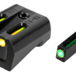 TruGlo TG131KTY TFO Green/Tritium/Fiber Optic Front Sight-Yellow/Tritium/Fiber Optic Rear Sight Kimber 1911 2 76629