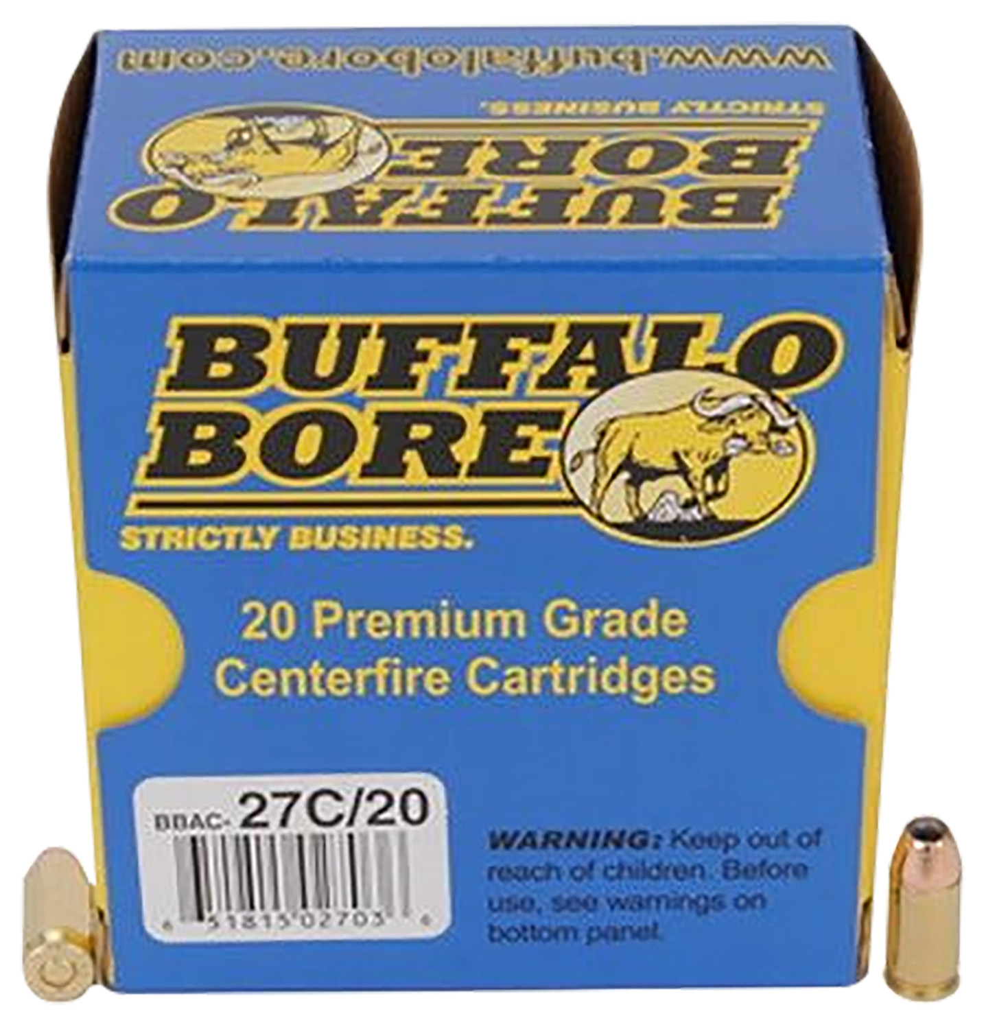 Buffalo Bore Ammunition 27C20 Personal Defense Strictly Business 380ACP +P 90gr Jacketed Hollow Point 20 Per Box/12 Case 3 Buffalo Bore Ammunition 27C20 Personal Defense Strictly Business 380ACP +P 90gr Jacketed Hollow Point 20 Per Box/12 Case
